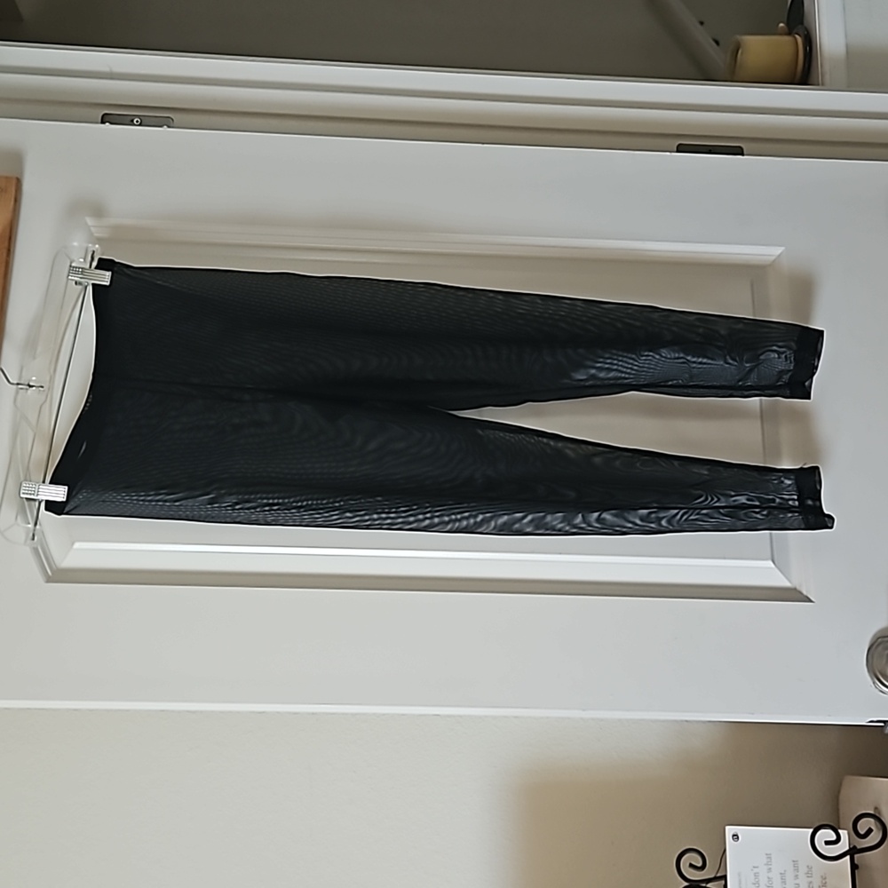 Black,  irradecent leggings